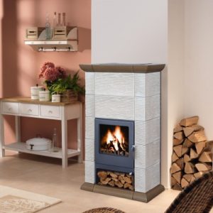 Sobă teracotă CORTINA bej tutun-maro