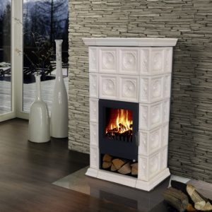 Sobă teracotă VERONA alb